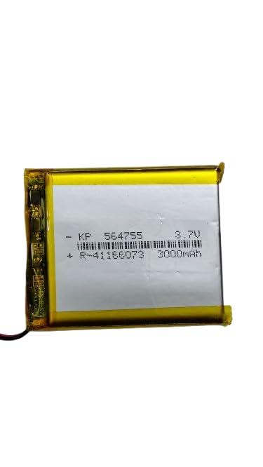KP Original Battery KP Original - 564755 بطارية قابلة لإعادة الشحن 3.7v 3000mAh بسلكين مع موصل لأجهزة DVD، التابلت، مشغل MP3، 3000 mah - Image 2