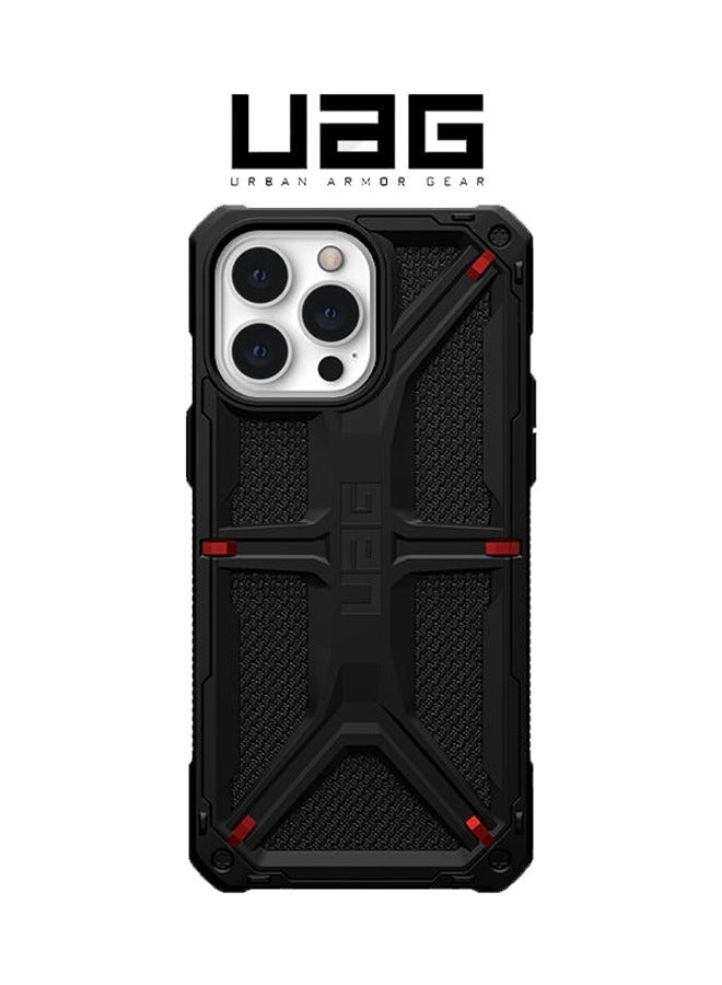 UAG Apple iPhone 14 Pro Max Case,Monarch Kevlar® Rugged Heavy Duty Military Grade Dropproof Protective Cover - Black - Image 1