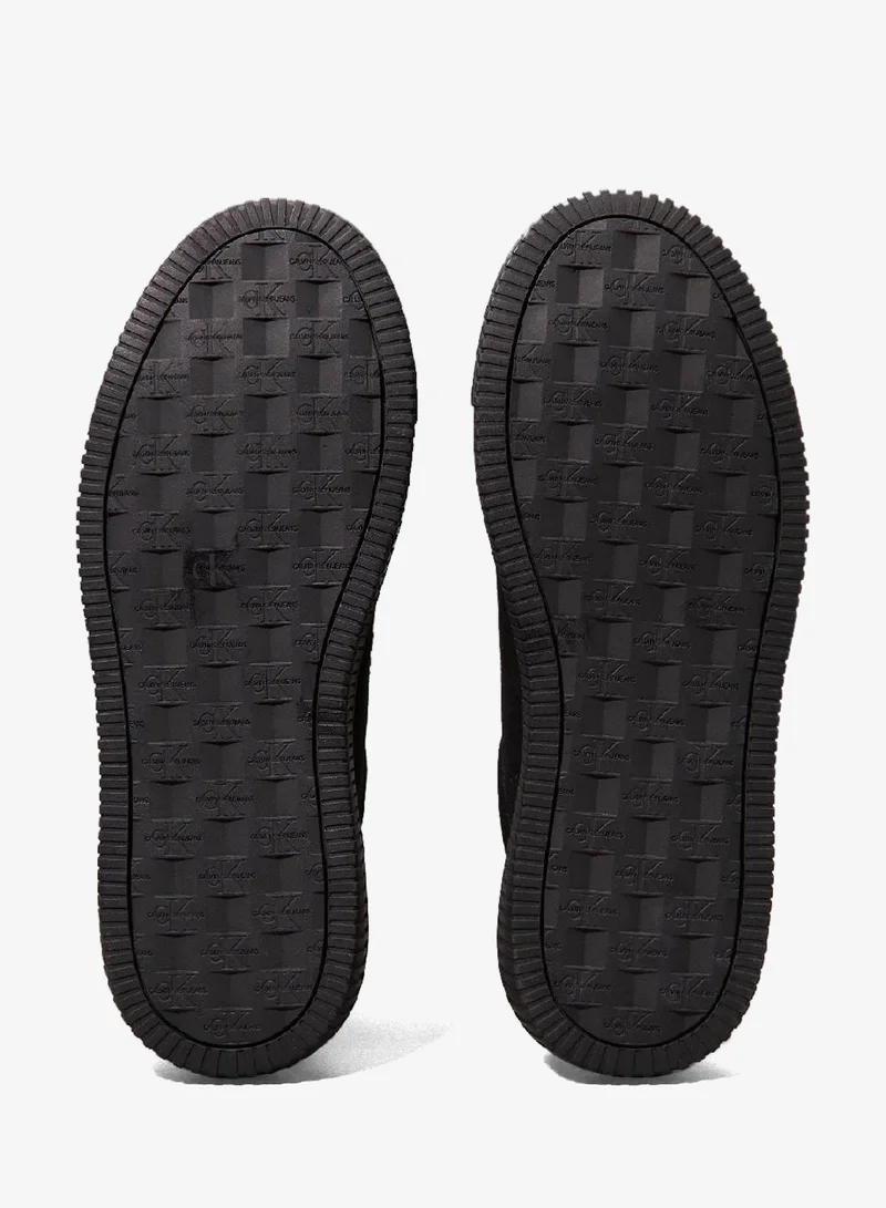 Calvin Klein Jeans Triple Black Canvas Trainers for Men | Best Price UAE