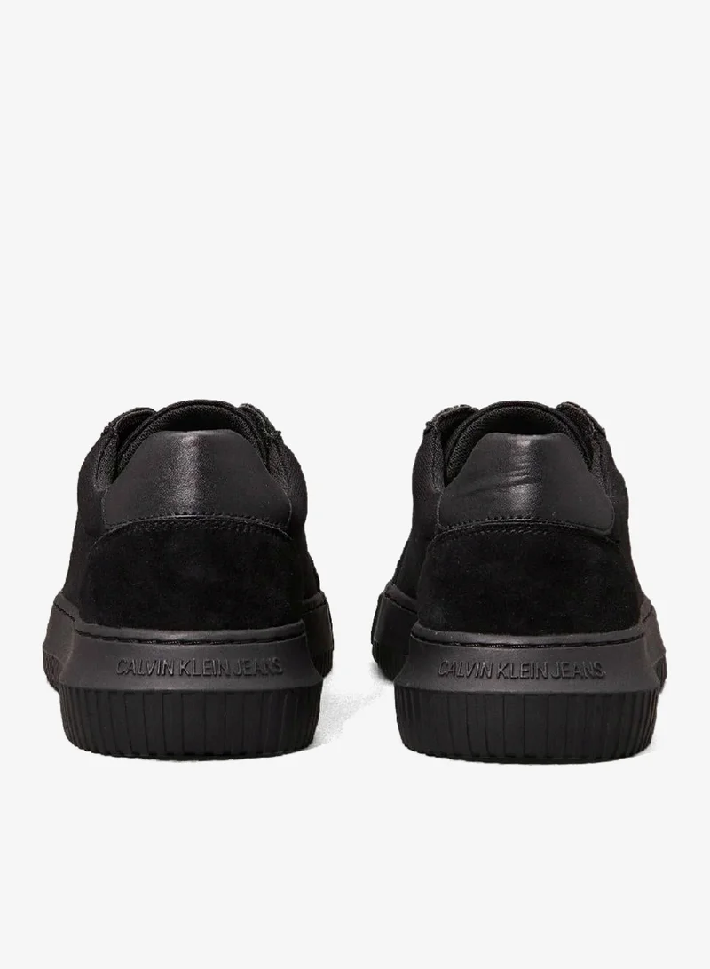 Calvin Klein Jeans Triple Black Canvas Trainers for Men | Best Price UAE