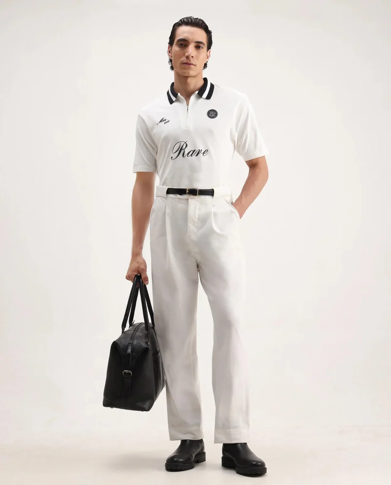 Rare Rabbit Men's Graphic Embroidered Polo