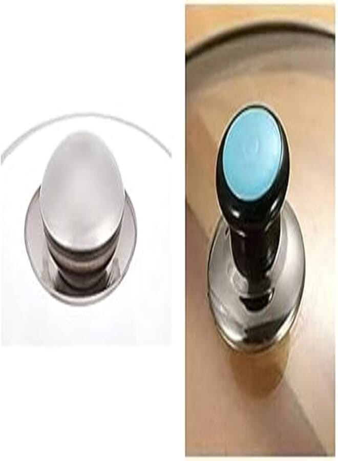 Stainless steel Pot Lid Handle For Kitchen - Silver + Jumpsuits cover/pot lid handle - (multicolour) 