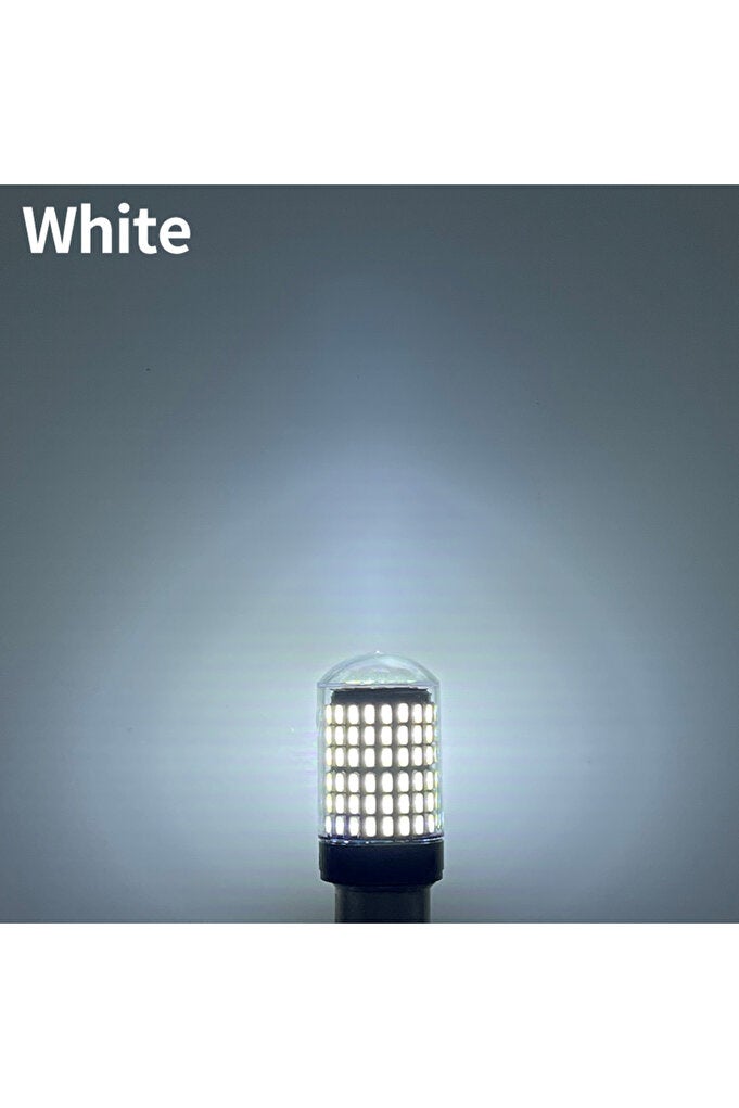 rayihni 2pcs 1156 ba15s P21W White 2pcs Car LED 1156 BA15S P21W BAU15S PY21W 1157 BAY15D 7443 LED Bulbs 144S - Image 1