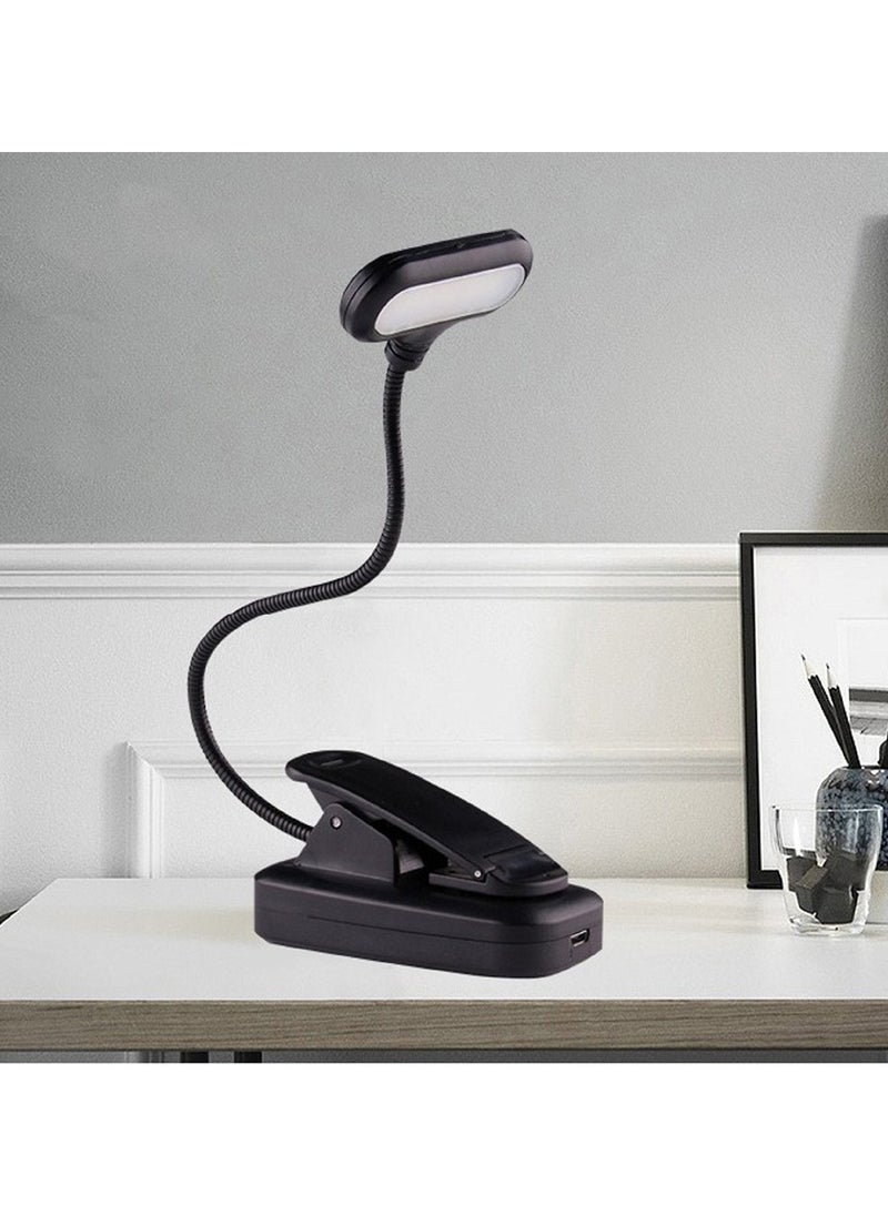 SHIXIN LED desk lamp with clip, reading lamp, eye protection clip lamp for home office, long and flexible metal swing arm, architect work desk lamp  - Image 2
