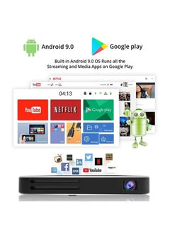 Akaso WT50 Mini Pocket Pico Projector, 1080P Movie Video DLP Portable Projector with Android OS, Built-in Battery WiFi & Bluetooth, Projector for Cookie Decorating, Connects to iPhone and Android  - Image 4
