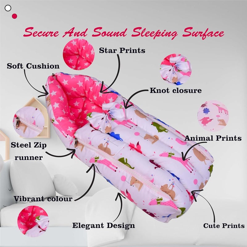 Kwitchy طقم سرير أطفال كويتشي مع مجموعة ألعاب ومفرش مع شبكة 4 قطع باللون الوردي 06 أشهر - Image 5