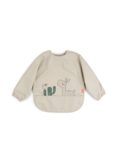 done by deer Baby Smock Bib with Sleeves - Waterproof, Durable, and Easy-Clean Long Sleeve Bib, Lalee Sand  - Image 4