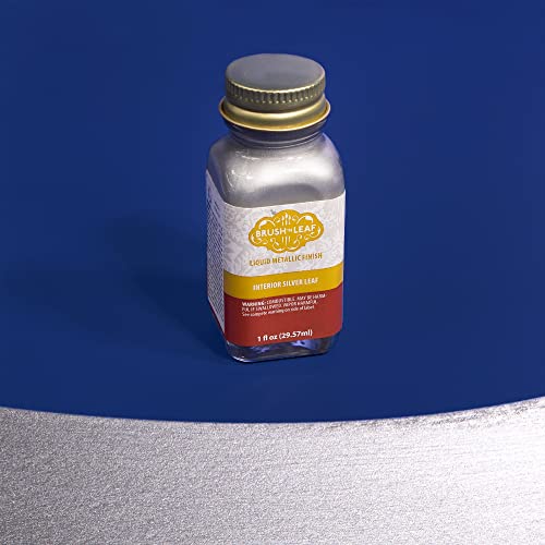 AMACO Brush N Leaf - Silver Leaf 1oz Bottle - Liquid Silver Leaf Paint for Metal Wood Ceramic and More - Interior Liquid Leaf Paint for Objects and Furniture - Image 2