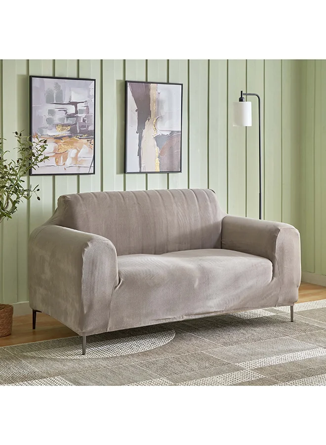 Home Box Veloura Velveteen 2-Seater Sofa Cover 135 x 175 cm