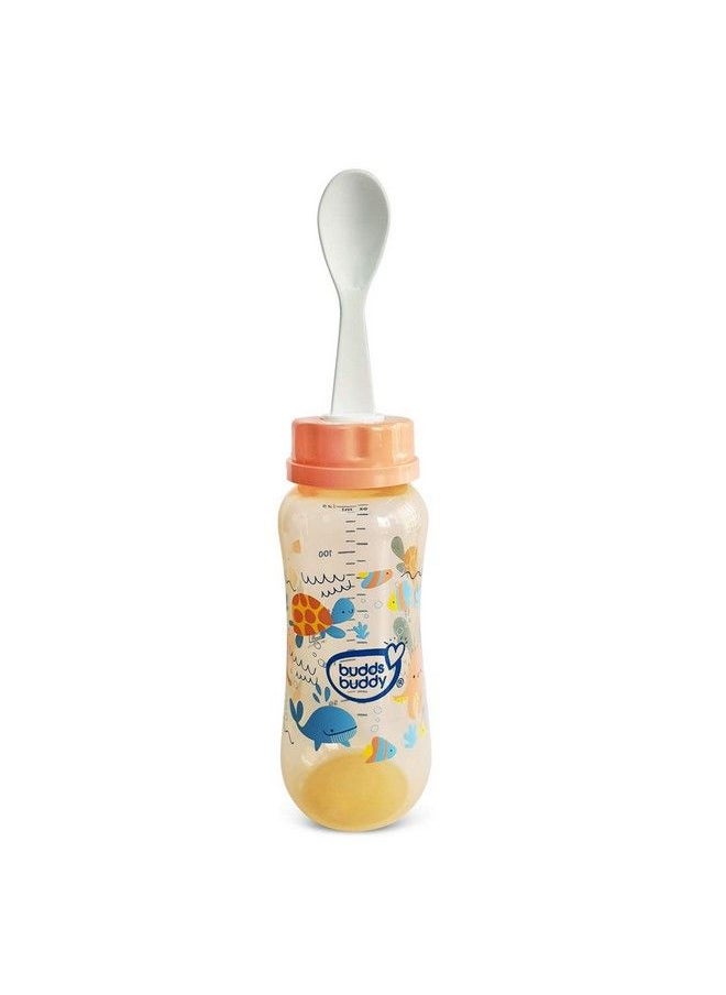 BuddsBuddy Elegant 3 In 1 Bottle (Feeding Bottle+Sipper+Cereal Feeder)125 Ml (Brown)  - Image 4