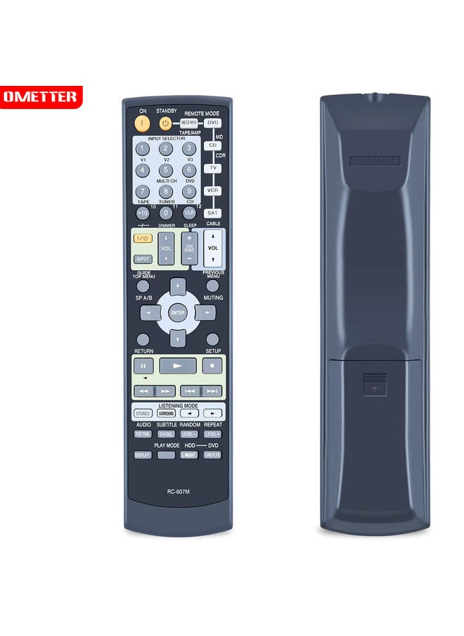 OMETTER - New RC-607M Remote Control For Onkyo AV Receiver TX-SR503 TX-SR8350 TX-SR503E - Image 1