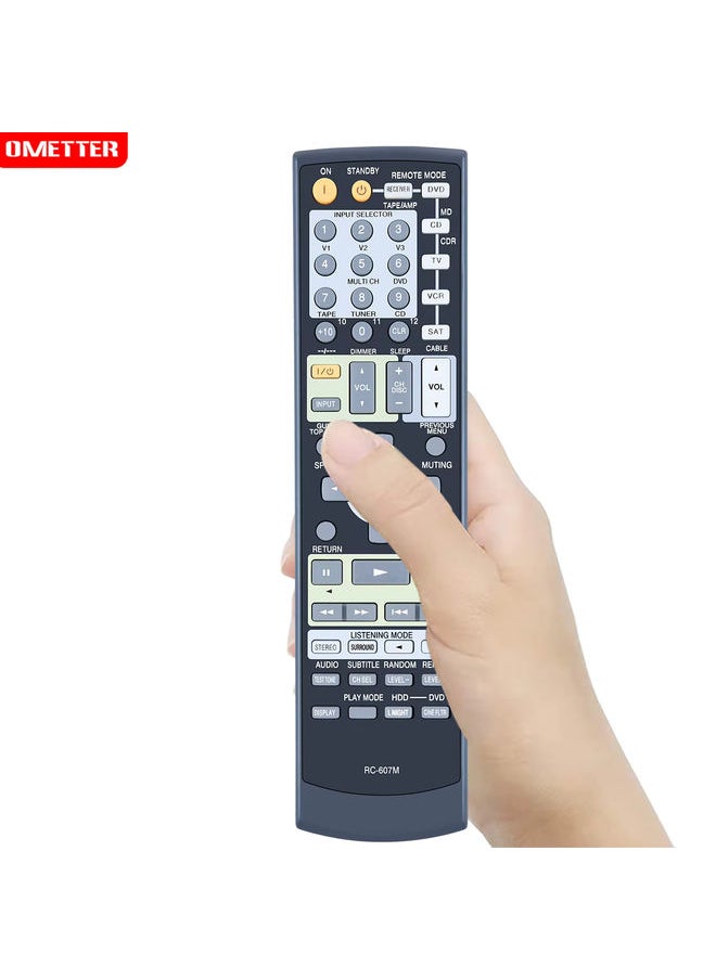 OMETTER - New RC-607M Remote Control For Onkyo AV Receiver TX-SR503 TX-SR8350 TX-SR503E - Image 1