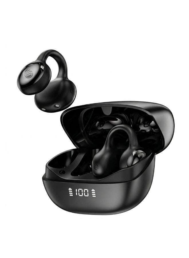FIFTH ELEMENT FLOW AI OWS Open-Ear Wireless Earbuds with Real-Time Translation, 360° Spatial Audio & ENC Mics – Black - Image 1