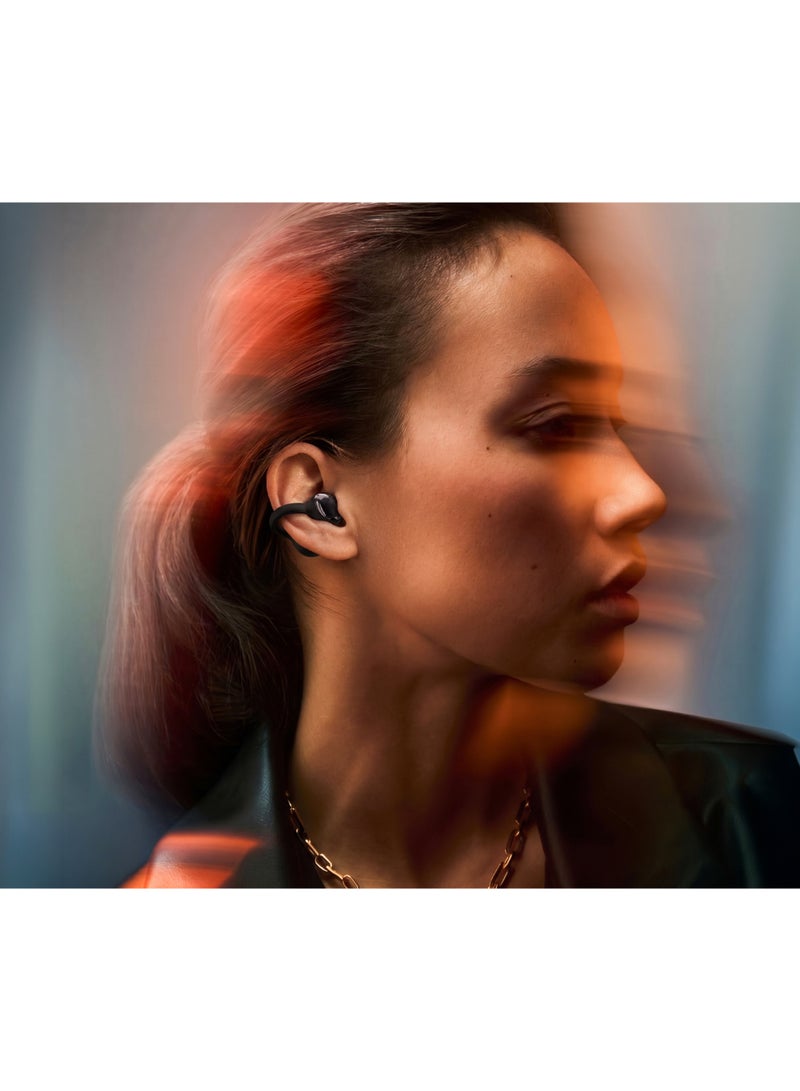 فيفث إيليمنت سماعات FIFTH ELEMENT FLOW AI OWS اللاسلكية بتصميم مفتوح (Open‑Ear) مزودة بترجمة فورية، وصوت محيطي 360°، وميكروفونات ENC لعزل الضوضاء – اللون الأسود - Image 3