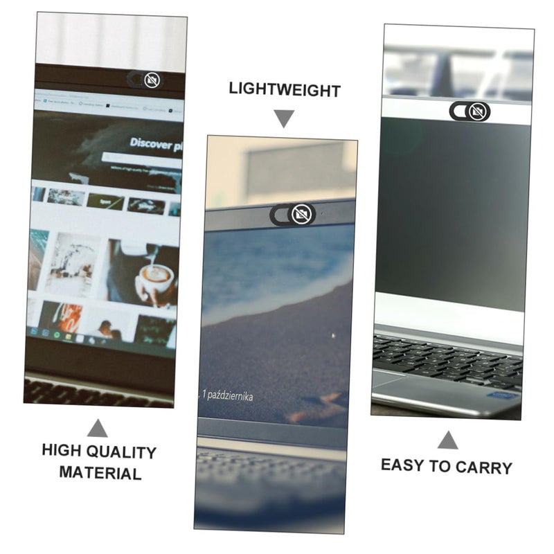 3 Pack Black Webcam Cover Slide For Laptops Tablets Easy Install Privacy Protection - Image 5