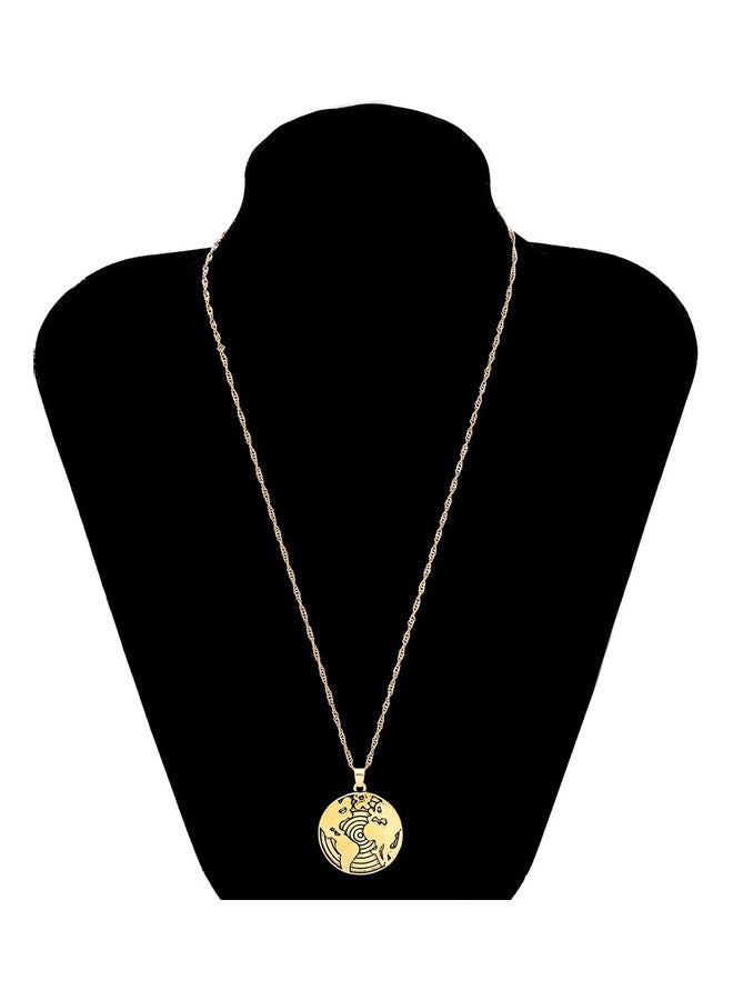 NIBEMINENT Women's Sweater Map Shaped All Match Necklace - Image 5