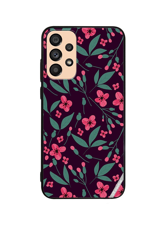 VR CREATIVE Protective Case Cover For Samsung Galaxy A23 Flower Design Multicolour - Image 1