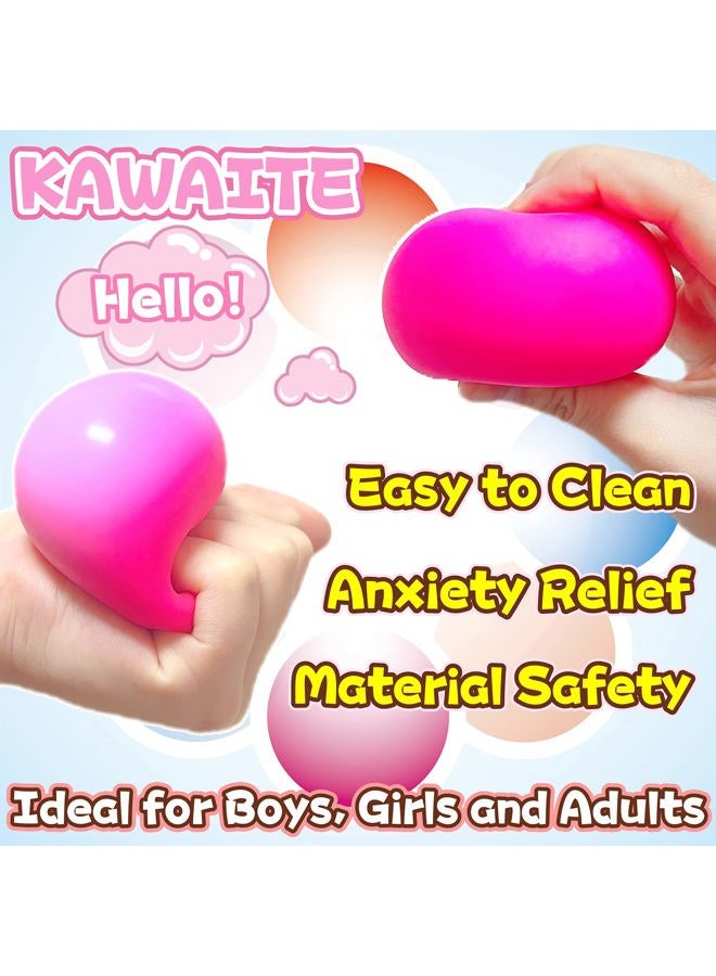 Kawaite كرة ضغط من العجين القابلة للضغط للأطفال (عبوة واحدة) ألعاب حسية للبالغين، قابلة للتمدد والضغط، كرات ضغط وردية قابلة للضغط، مثالية للمراهقين الذين يعانون من القلق، التوحد، ADHD، واحتياجات خاصة - Image 3