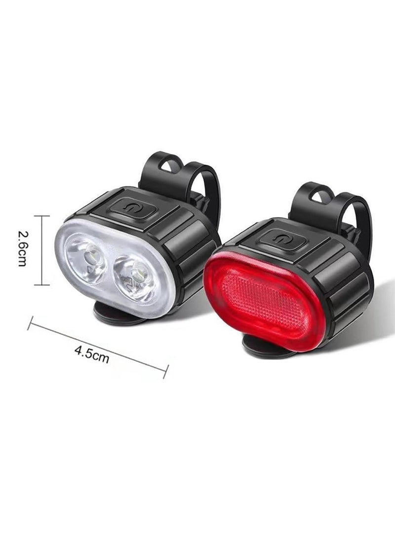 CAMPANAS USB Rechargeable Bike Lights Set – Ultra-Bright Front & Rear  LED, Waterproof IPX5, 10 Modes, Night Riding, Camping, Mountain & Kids Bike, Safety Bicycle Lamp Kit - Image 2