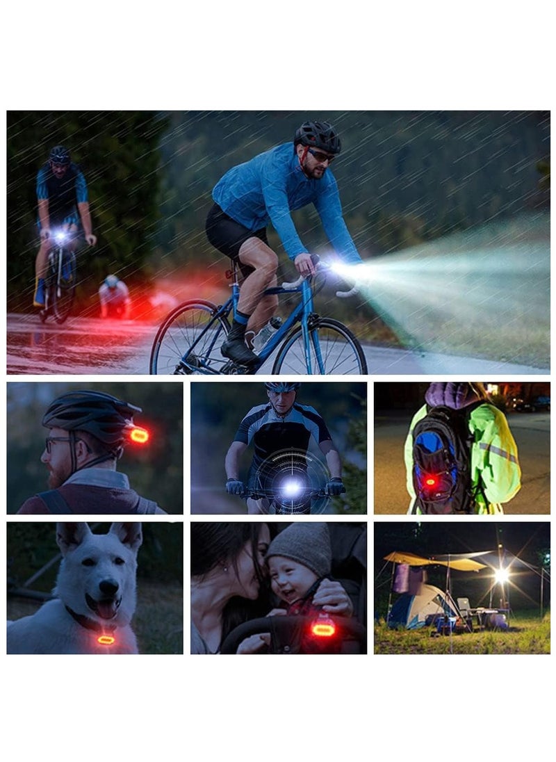 CAMPANAS Bike Lights, Rechargeable Bike Lights Set，Ultra Bright Bicycle Lights Set 4+6 Modes, Waterproof Bike Lights for Night Riding Safety, Bike Headlight and Tail Light Reflectors  - Image 3