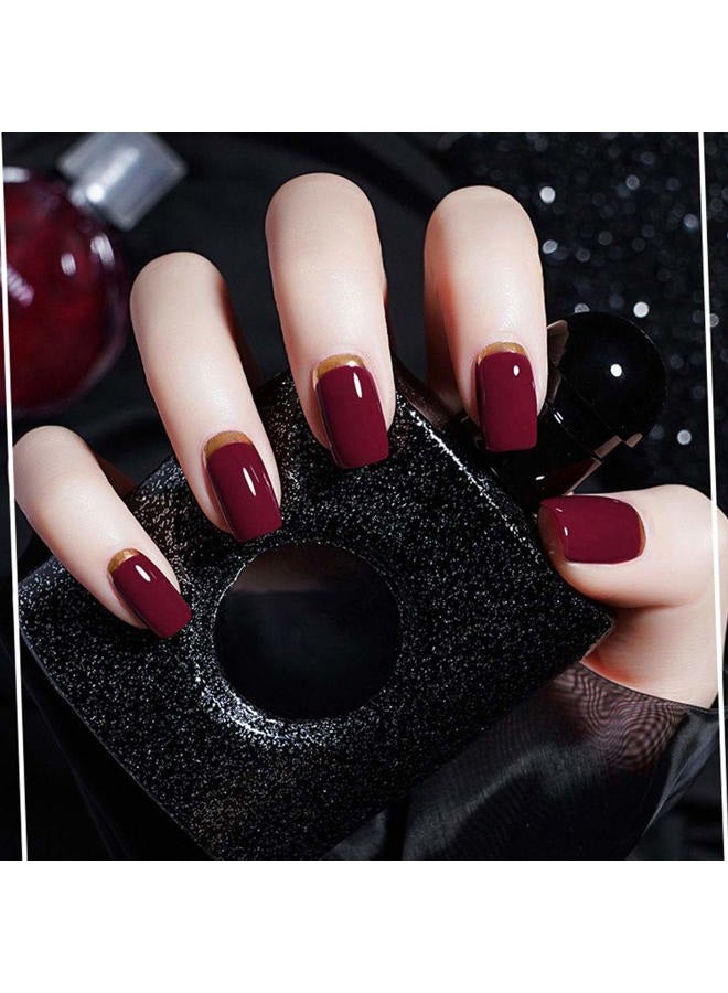 V VENALISA VENALISA 15ml Dark Red Gel Nail Polish, Burgundy Claret-Red Color Soak Off UV LED Nail Gel Polish Nail Art Starter Manicure Salon DIY at Home, 0.53 OZ - Image 2