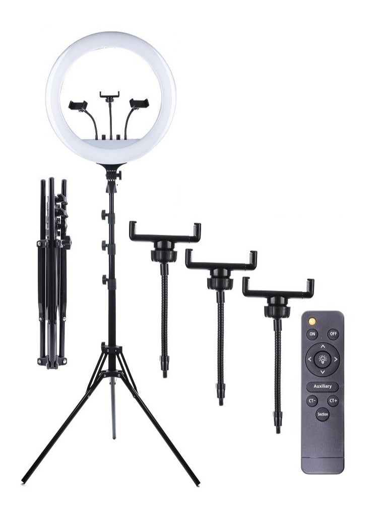 آر إل المهنية RL-18 ماكياج Selfie ستوديو فيديو حلقة مصباح للعرض المباشر تدفق LED حلقة الضوء - Image 3