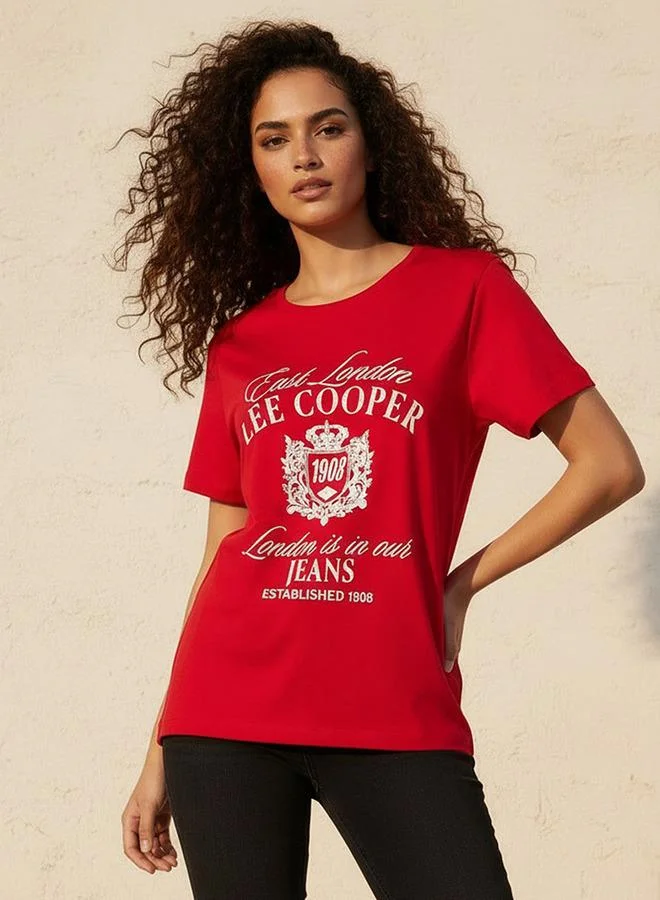 Lee Cooper Lee Cooper Relaxed Fit Cotton T shirt with Print
