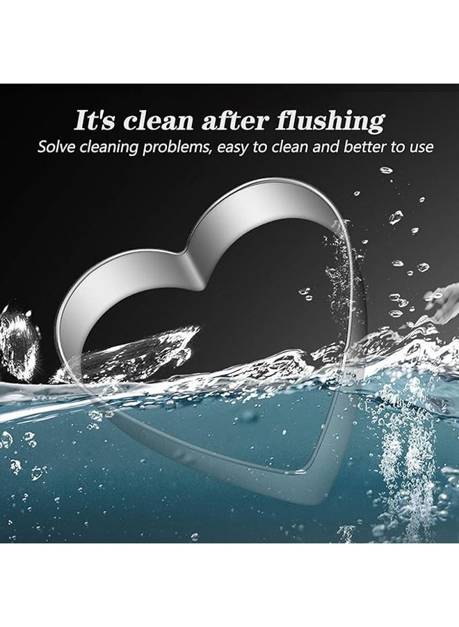 مجموعة من 20 قطعة قوالب الكعك من الفولاذ المقاوم للصدأ، 4 أشكال مختلفة من قوالب العجين، سهلة الاستخدام في تحضير الحلوى، الخبز اليدوي وقوالب التقطير. - Image 5