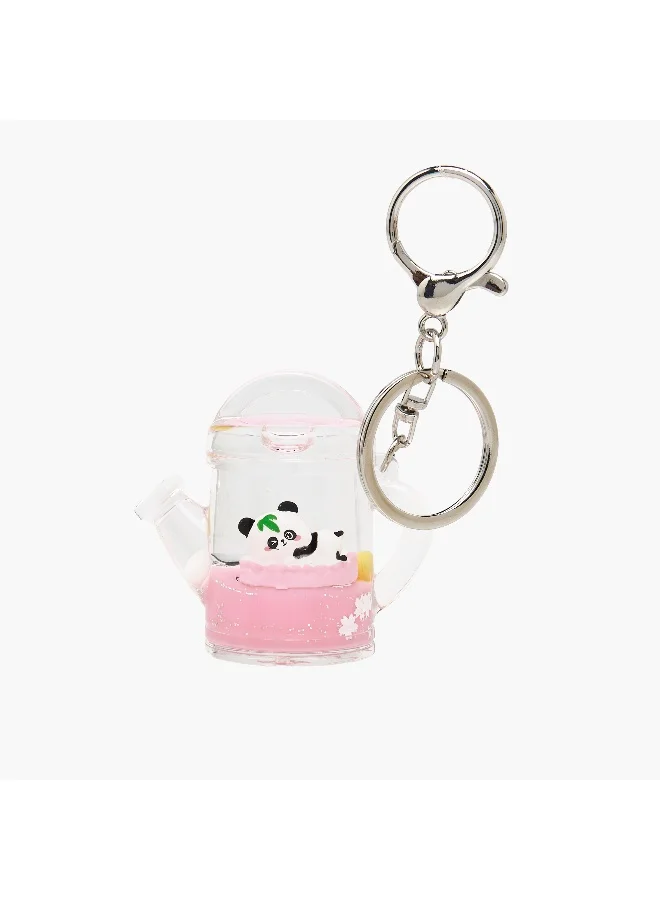 Lifestyle Liquid Keychain-Watering Can- (Acrylic) Multicolour \ 55X56