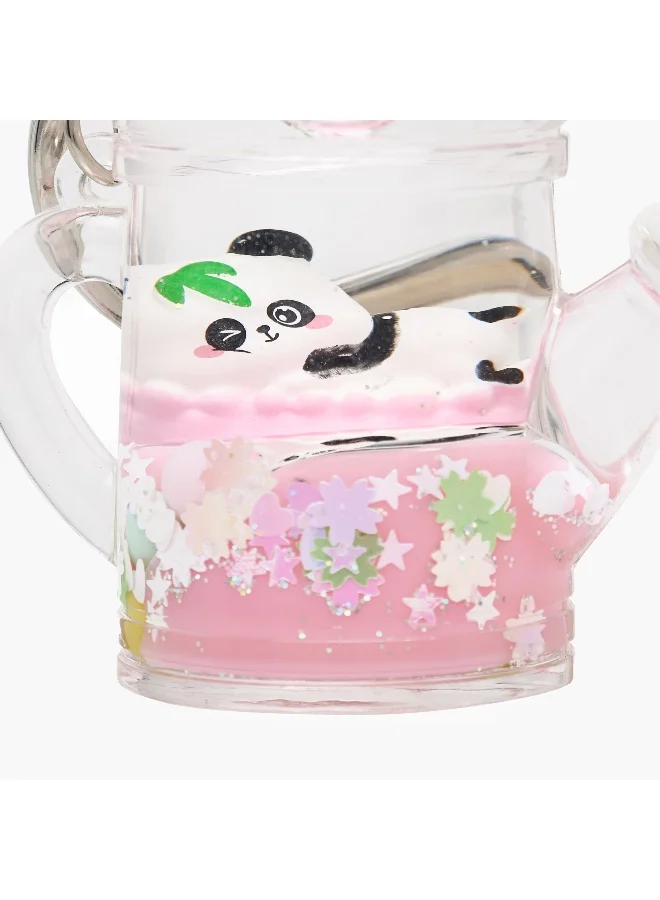 Lifestyle Liquid Keychain-Watering Can- (Acrylic) Multicolour \ 55X56