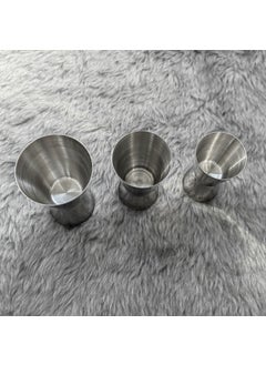 Weather Forecast Steel 20/40, 25/50, 30/60 ml Cocktail Glass 3-Piece Jigger CIN438  - Image 3