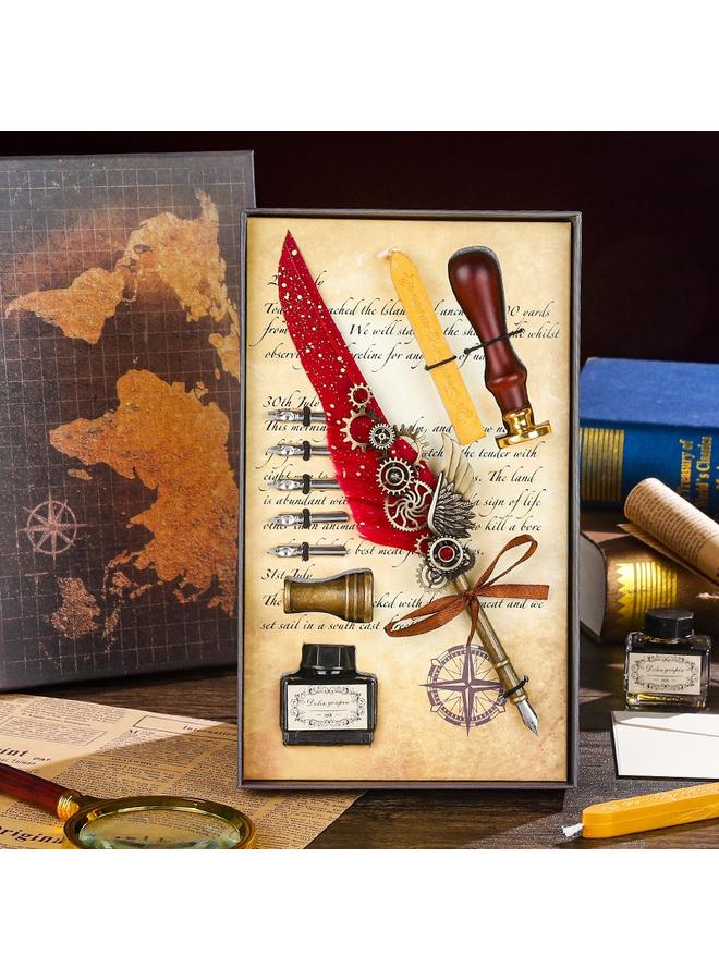 Bluejw Retro European-style Password Notebook Gift Box Hand Account Suit With Lock Hand Account Book For Boys And Girls Cute Cartoon Girls - Image 1