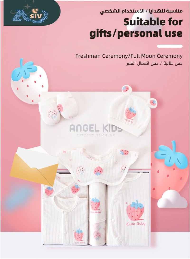 ASIV 24PCS Newborn Baby Gift Set, Newborn Layette Gift Set for Boys and Girls, Babies Essential Clothes Accessories with Baby Blanket, 100% Premium Cotton, for Spring Summer Autumn Winter Four Seasons - Image 5