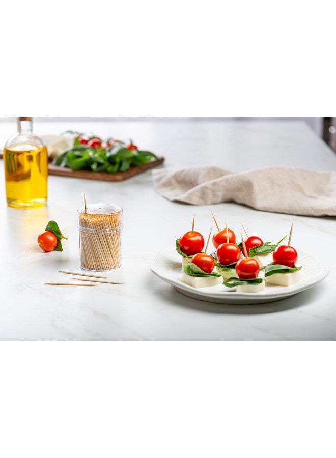 Gusto Comfy Package [2000 Count] Bamboo Wooden Toothpicks - Wood Round Double-Points Teeth Tooth Picks - Image 2