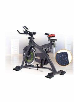 Y&D 6 Pack Floor Mats Sport Heavy Duty Rubber Flooring Interlocking Tile Solid Black Single Center Exercise Equipment Mat  - Image 4