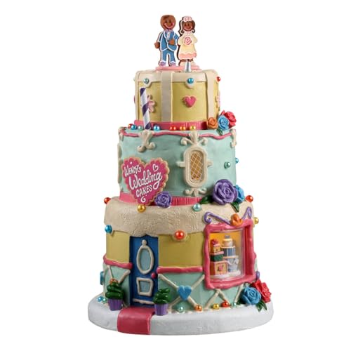 Lemax Wendys Wedding Cakes Battery Operated 45V 35095