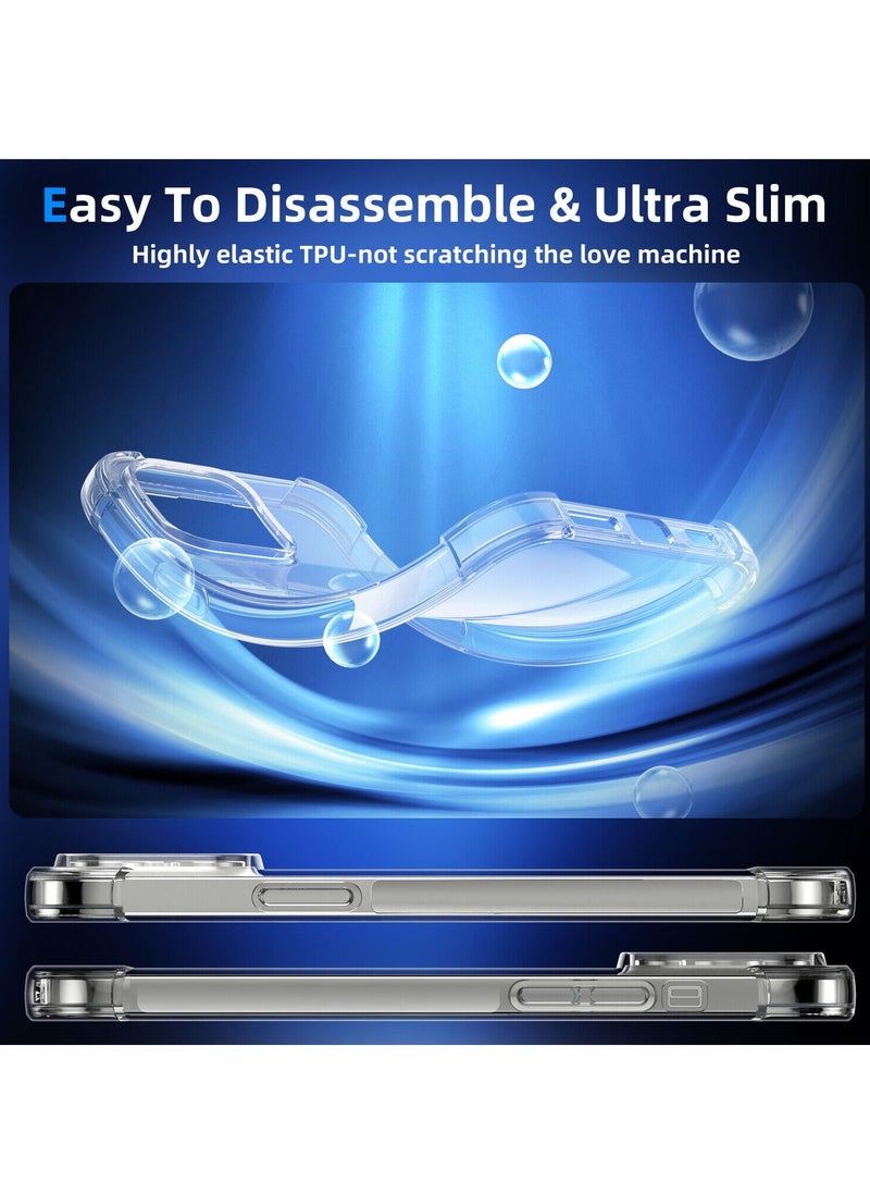 Houmt iPhone 14 Pro Max Case 6.1 Inch Clear Soft Flexible TPU Anti Shock Slim Transparent with 4 Corners Bumper Shockproof Cover  - Image 5