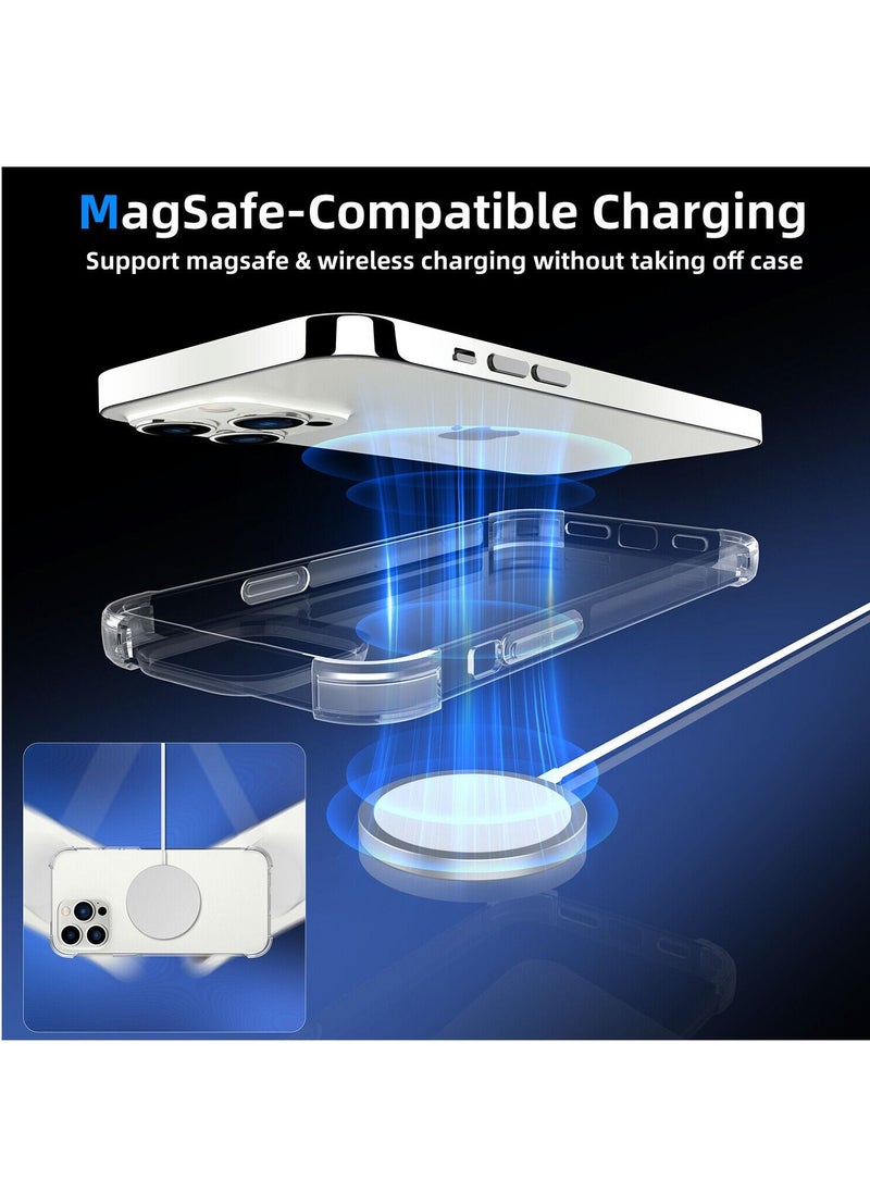 Houmt iPhone 14 Pro Max Case 6.1 Inch Clear Soft Flexible TPU Anti Shock Slim Transparent with 4 Corners Bumper Shockproof Cover  - Image 4