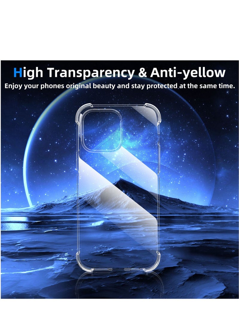 Houmt iPhone 14 Pro Max Case 6.1 Inch Clear Soft Flexible TPU Anti Shock Slim Transparent with 4 Corners Bumper Shockproof Cover  - Image 3