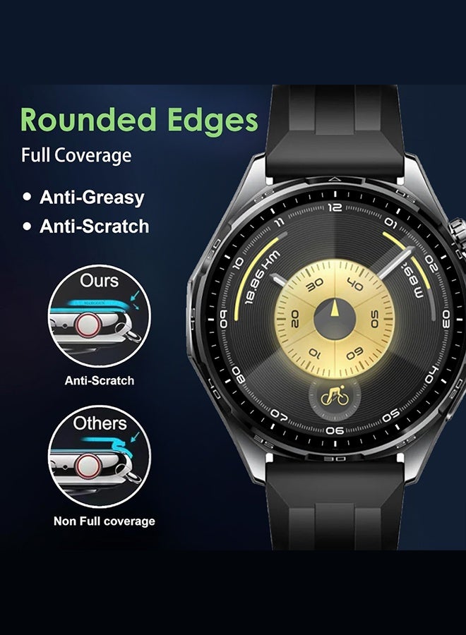 CATANES 2 Pieces Screen Protector for Huawei Watch GT6 46mm - Durable Circular Screen Guard - Image 5