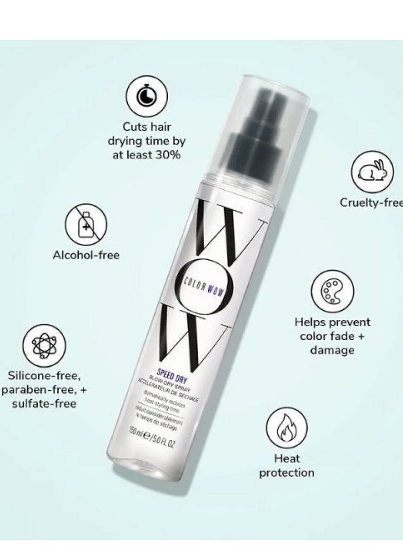 WOW Speed ​​Dry Hair Spray Protection From Heat And Breakage 150 ml - Image 1
