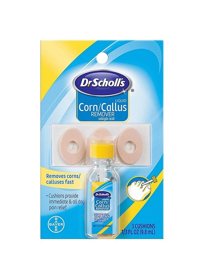 Dr. Scholl's سائل لإزالة الثآليل والكالو، مجموعة سائلة - 1/3 أونصة سائلة. - Image 1