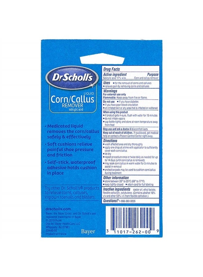 Dr. Scholl's سائل لإزالة الثآليل والكالو، مجموعة سائلة - 1/3 أونصة سائلة. - Image 2