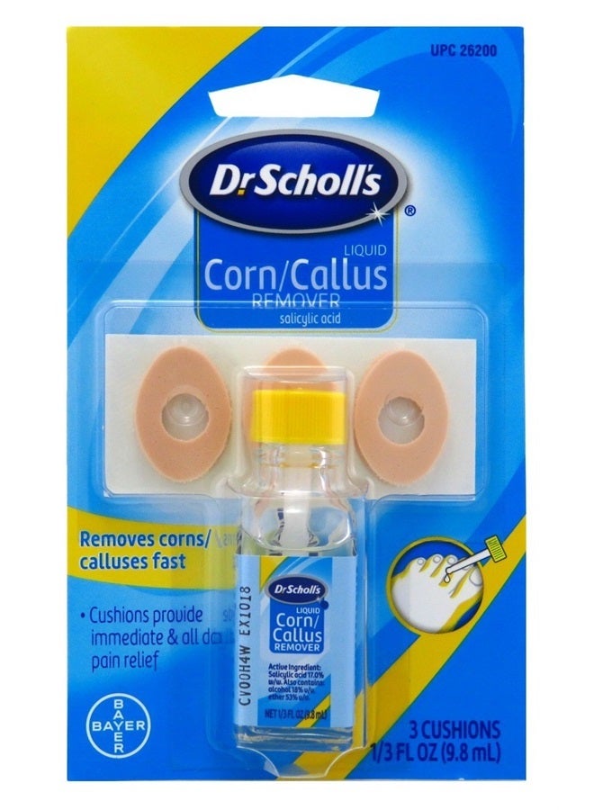Dr. Scholl's سائل لإزالة الثآليل والكالو، مجموعة سائلة - 1/3 أونصة سائلة. - Image 3