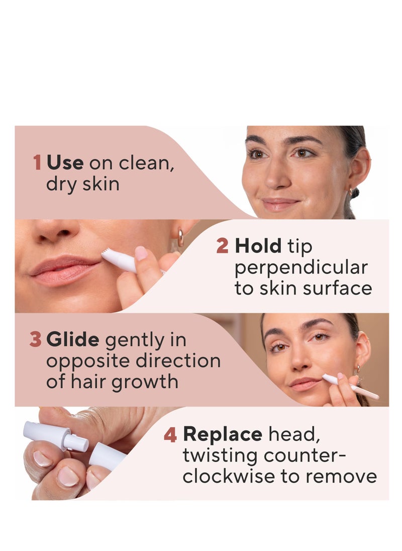 Generic - Precision Micro-Blade Stray Hair Remover Tool for Painless Touch-Ups on Chin, Lips, Fingers, and Toes – Suitable for All Skin Types. - Image 1