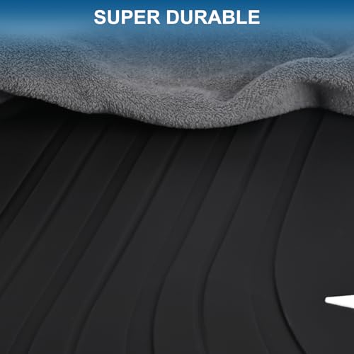 San Auto Car Floor Mat for BMW X3 X4 F25 F26 Custom Fit 2011 2012 2013 2014 2015 2016 2017 Full Black Rubber All Weather Heavy Duty Odorless - Image 3