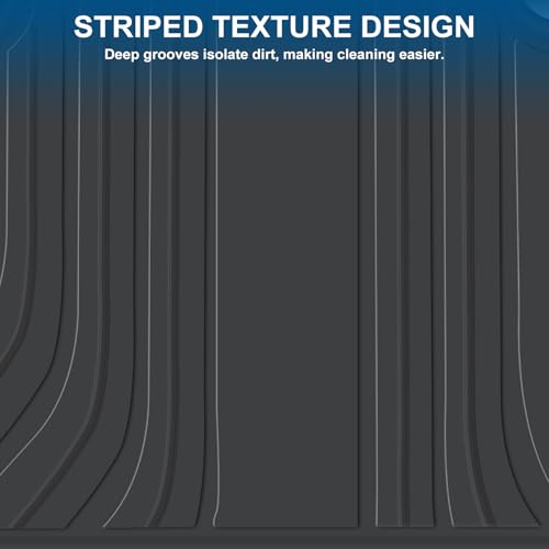 San Auto Car Floor Mat for BMW X3 X4 F25 F26 Custom Fit 2011 2012 2013 2014 2015 2016 2017 Full Black Rubber All Weather Heavy Duty Odorless - Image 5