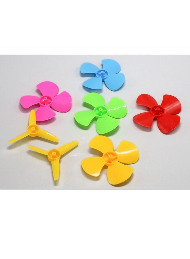 مجموعة محركات مكونة من 95 قطعة، محرك كهربائي صغير للهواة، مغناطيسي قوي مع مروحة عمود، حامل بطارية 2 × AAA، موصل مشبك بطارية 9 فولت، عجلات بلاستيكية لمشاريع العلوم المنزلية - Image 3