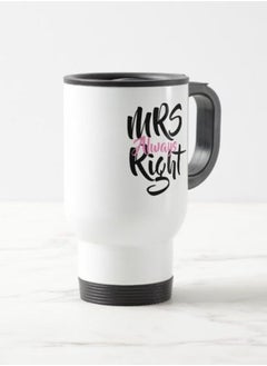 Story Of Candle Travel mug with “Mr Always Right” design printed in white  - Image 1