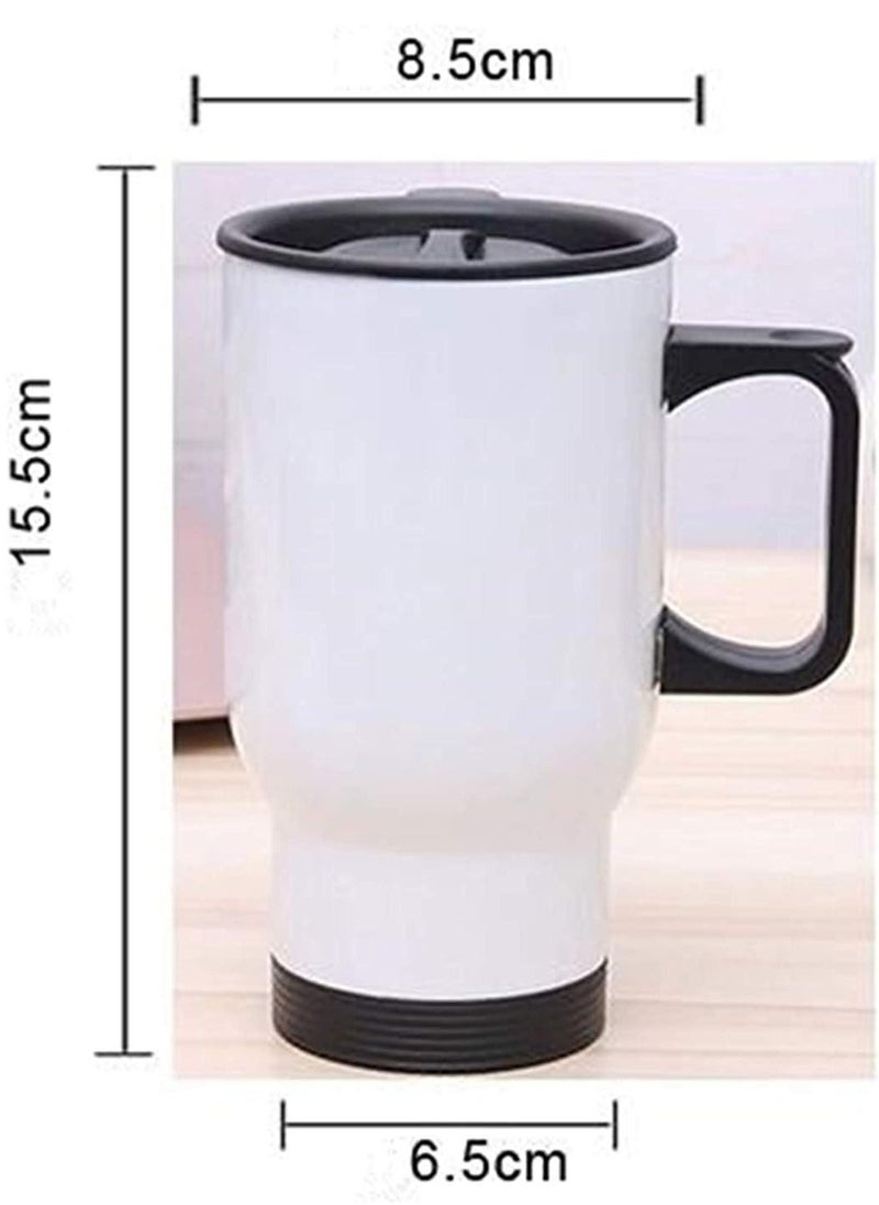Travel mug with “Mr Always Right” design printed in white